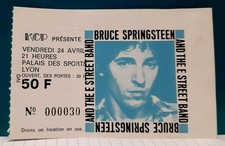 ticket billet place concert  BRUCE SPRINGSTEEN & E STREET BAND 1981 Lyon FRANCE
