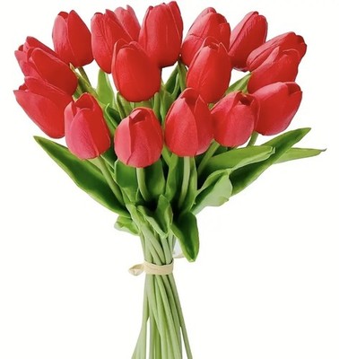 11xKünstliche Tulpenblumen Falscher Gefälschter Blumenstrauß Echte Note Zuhause Hochzeit Party Deko