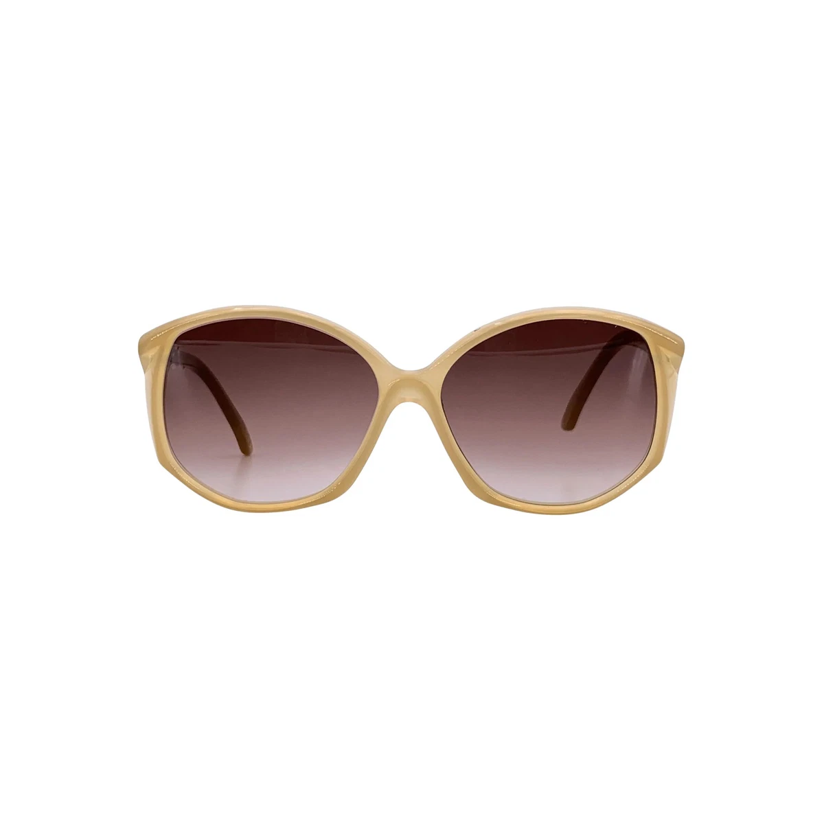 Rare Authentic Yves Saint Laurent Pale Gold Brown Glasses Italy Vintage YVES SAINT LAURENT Eyeglasses 4132 size 50[]19 130  main image 2
