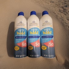 LOT DE 3 - Spray solaire Studio Selection pour enfants FPS 50 résistant à l'eau 33 oz
