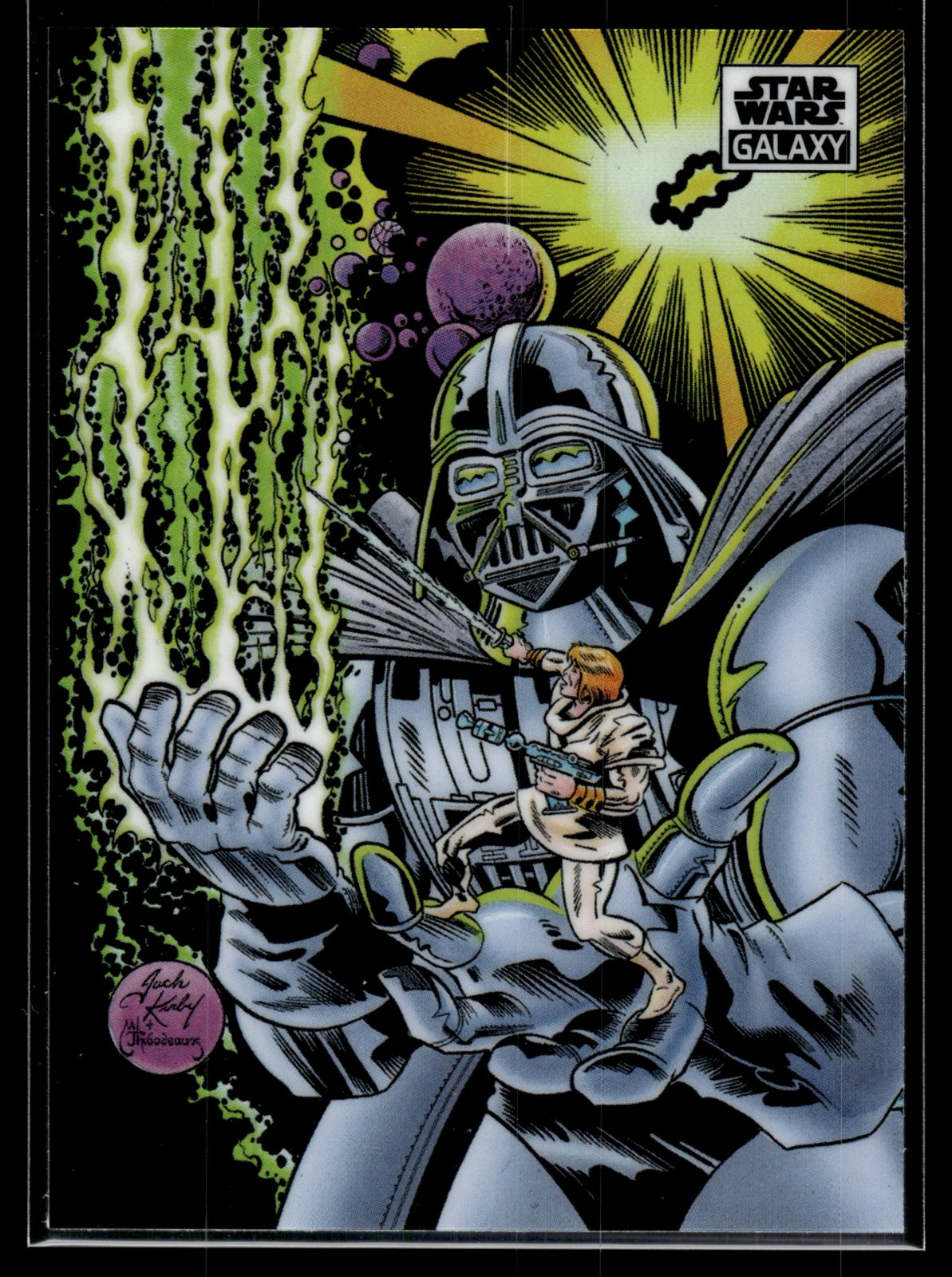 Larger Than Life 2021 Topps Chrome Star Wars Galaxy Refractor Card #23