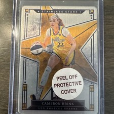 2025 WNBA Impeccable CAMERON BRINK Stainless Stars /99 Los Angeles Sparks