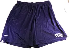 New TCU Texas Christian University Horned Frogs Team Issued Purple Shorts  4XLT