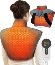 Weighted Heating Pad for Neck and Shoulders, Heating Pads for Back Pain Relief
