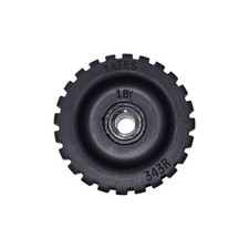 Yates Heavy-Duty Ribbed Wobble Roller | Non-Slip Boat Trailer Roller (343R-6P)