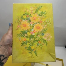 Daisy Spring Vintage Hallmark stationery set vibrant yellow box flowers READ as