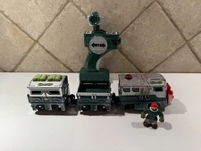 GEOTRAX TRAIN AND REMOTE - Alpine & Will Green Snow Plow - Tested / Working