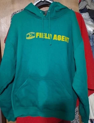 Vintage John Deere Field Agent Hoodie NWOT Size Large - image 1 of 3