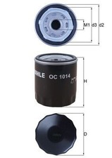 Oil filter Mahle OC 1014 for Ford Volvo