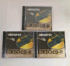 3 Memorex CD-R High Capacity 700MB 80 Min Professional Recordable Disc
