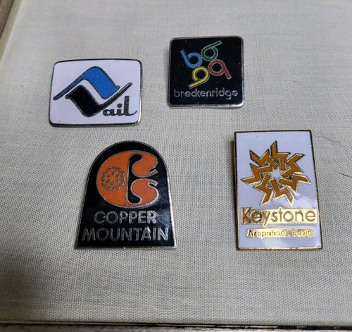 Vintage 1970's-1990 Colorado Ski Resort Pins