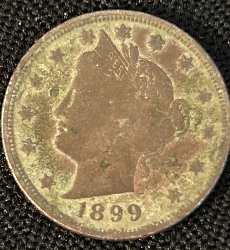 1899 Copper Nichel with V on Back
