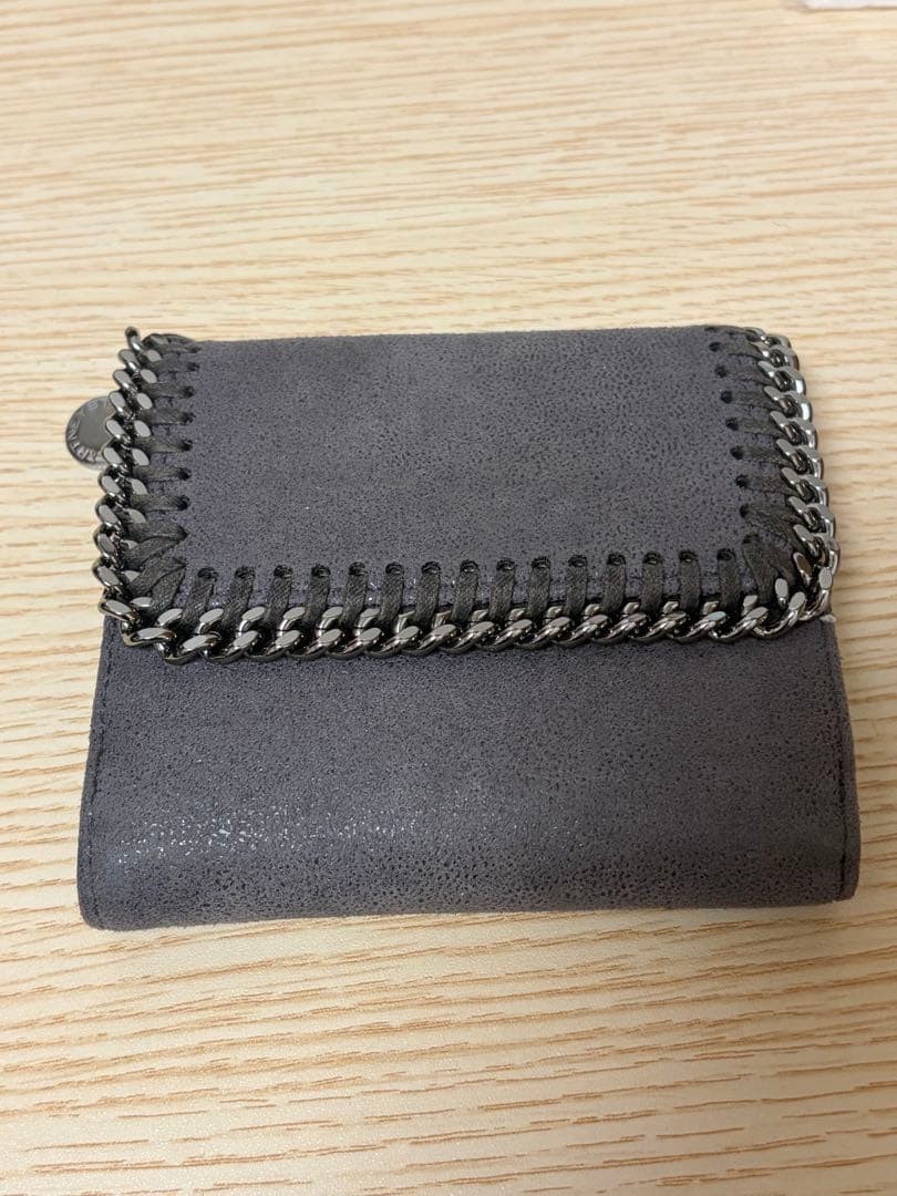 STELLA McCARTNEY Women Mini Wallet Gray Limited Edition VHTF Designer Collection