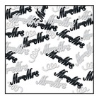 Beistle Metallic Plastic Mrs Confetti, 0.5oz, Black/Silver for Weddings
