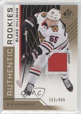 2018 SP Game Used Authentic Rookies Gold Jersey 163/499 Blake Hillman #146 xp6