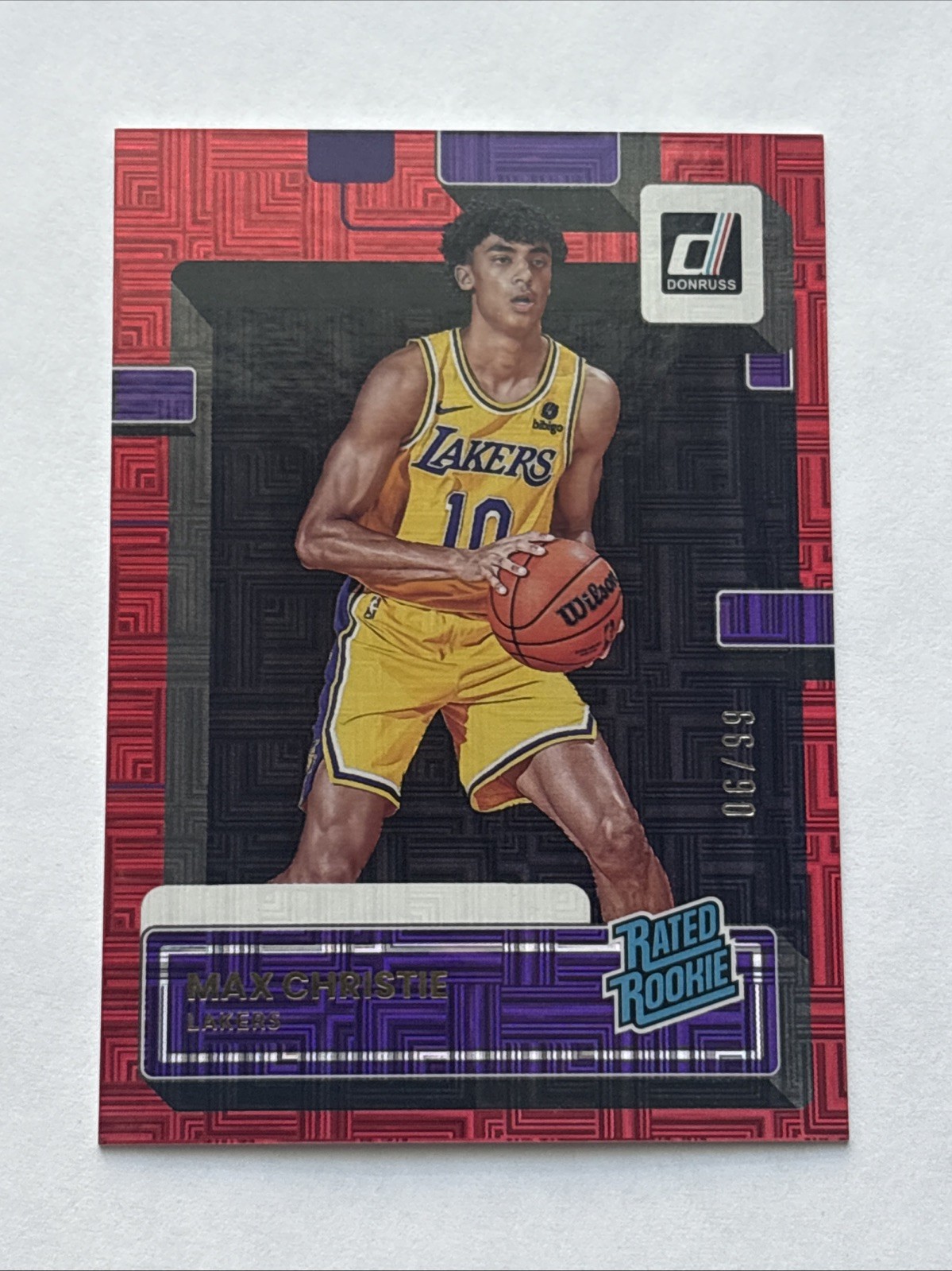 Max Christie 2022-23 Donruss #234 Red Choice /99 SP Rated Rookie Card RC