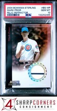 2004 BOWMAN STERLING RELIC REFRACTOR #BS-MP MARK PRIOR #/199 POP 2 PSA 10