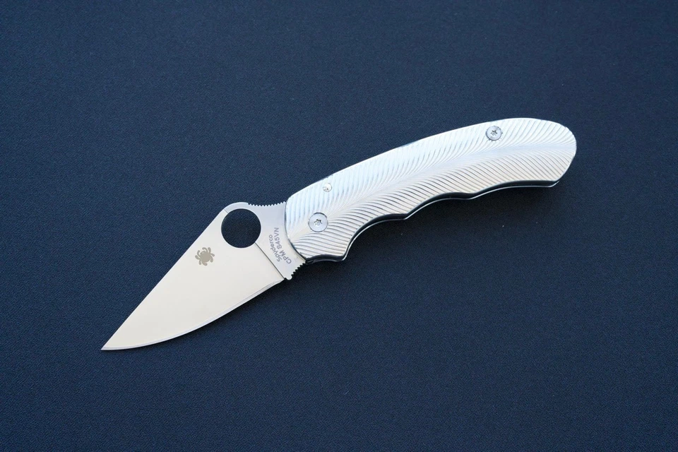 Spyderco Para 3 Custom RG Metalworks Titanium Scales, Stainless hardware, S45VN - Image 4 of 4