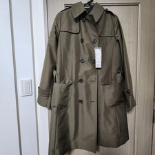 Uniqlo Dark Green L Dress Trench Coat Removable Liner New JAPAN