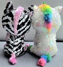 Ty Beanie Babies Flippables Zoey & Pixy 2019 Set Of 2 
