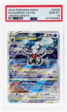 2023 Pokemon Sword and Shield Crown Zenith Darkrai Vstar #GG50 PSA 10