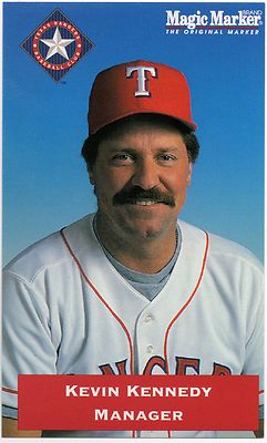 1994 Texas Rangers Magic Marker #22 Kevin Kennedy SGA
