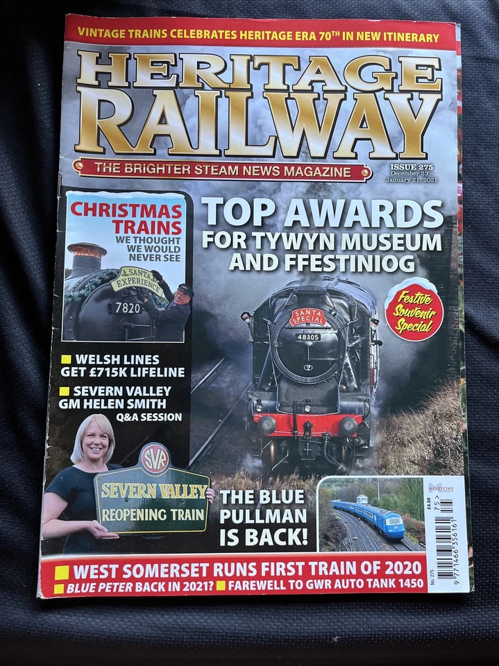 Heritage Railway The Brighter Steam News Magazine No. 275 Dec 23- Jan 21 2021 - Image 2 of 4