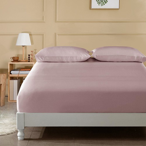 19MM 100% Mulberry Silk Fitted Sheet Solid Color Real Nature Silk Bedspread Gray - Picture 6 of 18