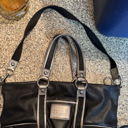 Coach Borsa a tracolla nera firmata Poppy Spotlight Design tasca (158) - Foto 10 di 17