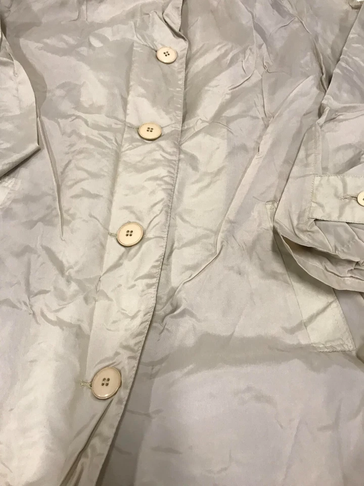 Impermeable vintage Alligator Lacoste y gorro de belleza reversible - para mujer talla 10 Foto 3 de 4