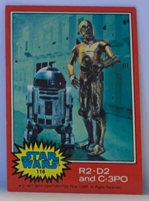 Star Wars 1977 Topps # 118 Series 2 R2-D2 and C-3PO | eBay