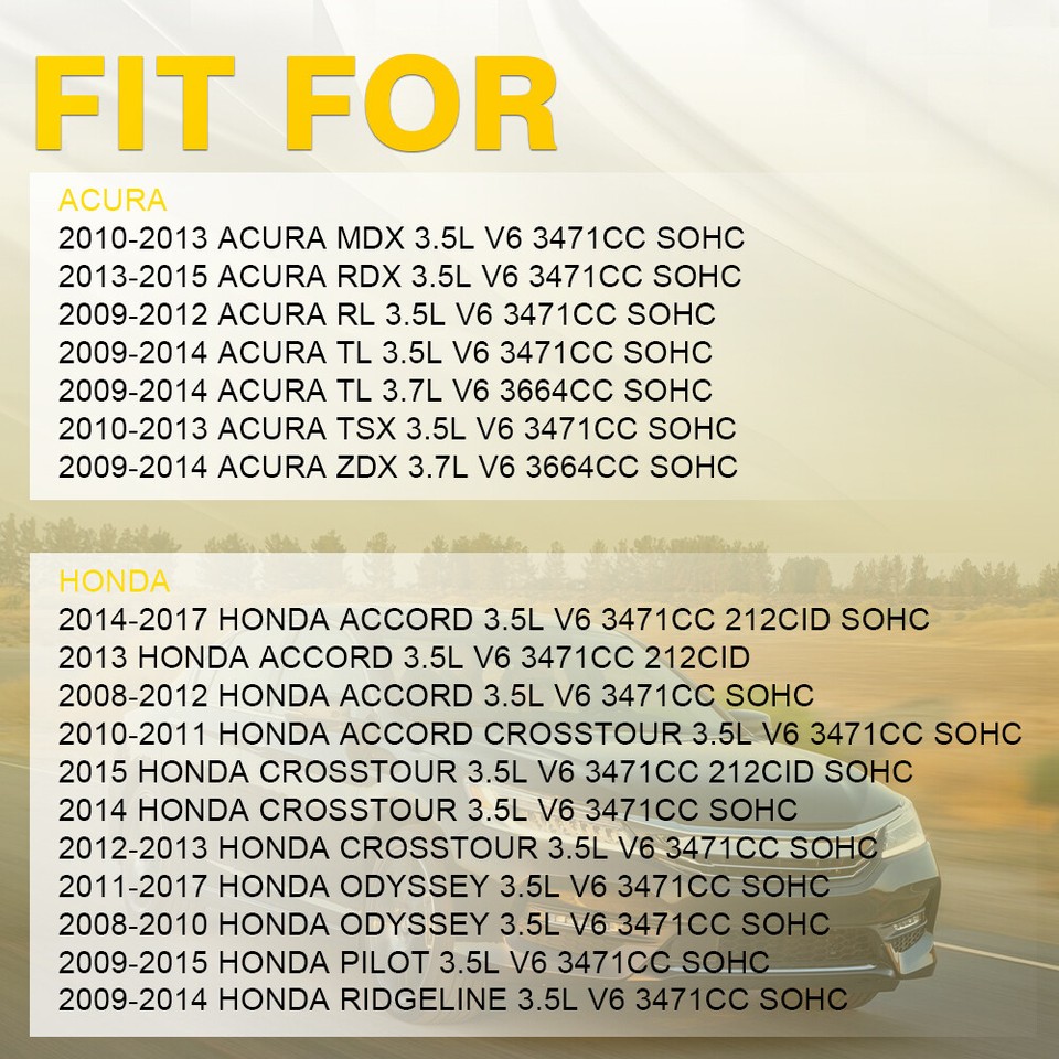 Engine Valve Gaskets Cover Fit 20082015 Accord Odyssey Honda Pilot