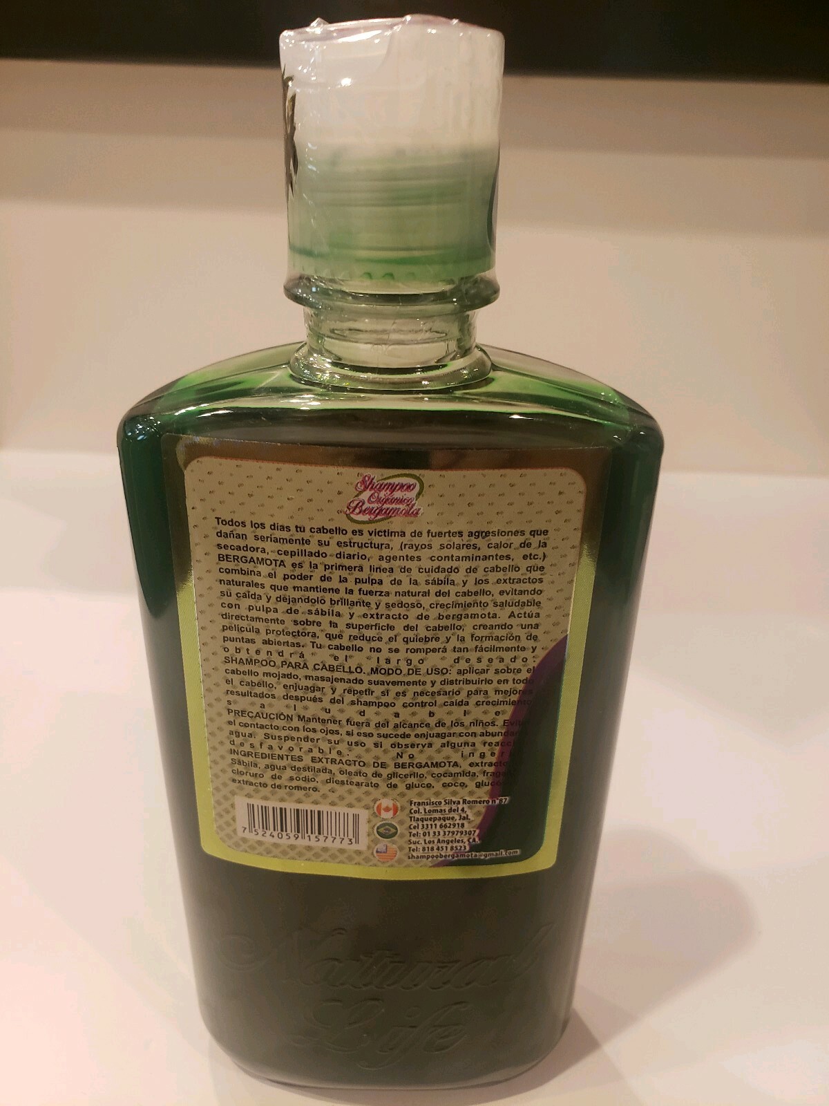 SHAMPOO DE BERGAMOTA ORGANICO 100 ORIGINAL/NATURAL ORGANIC BERGAMOT SHAMPOO eBay