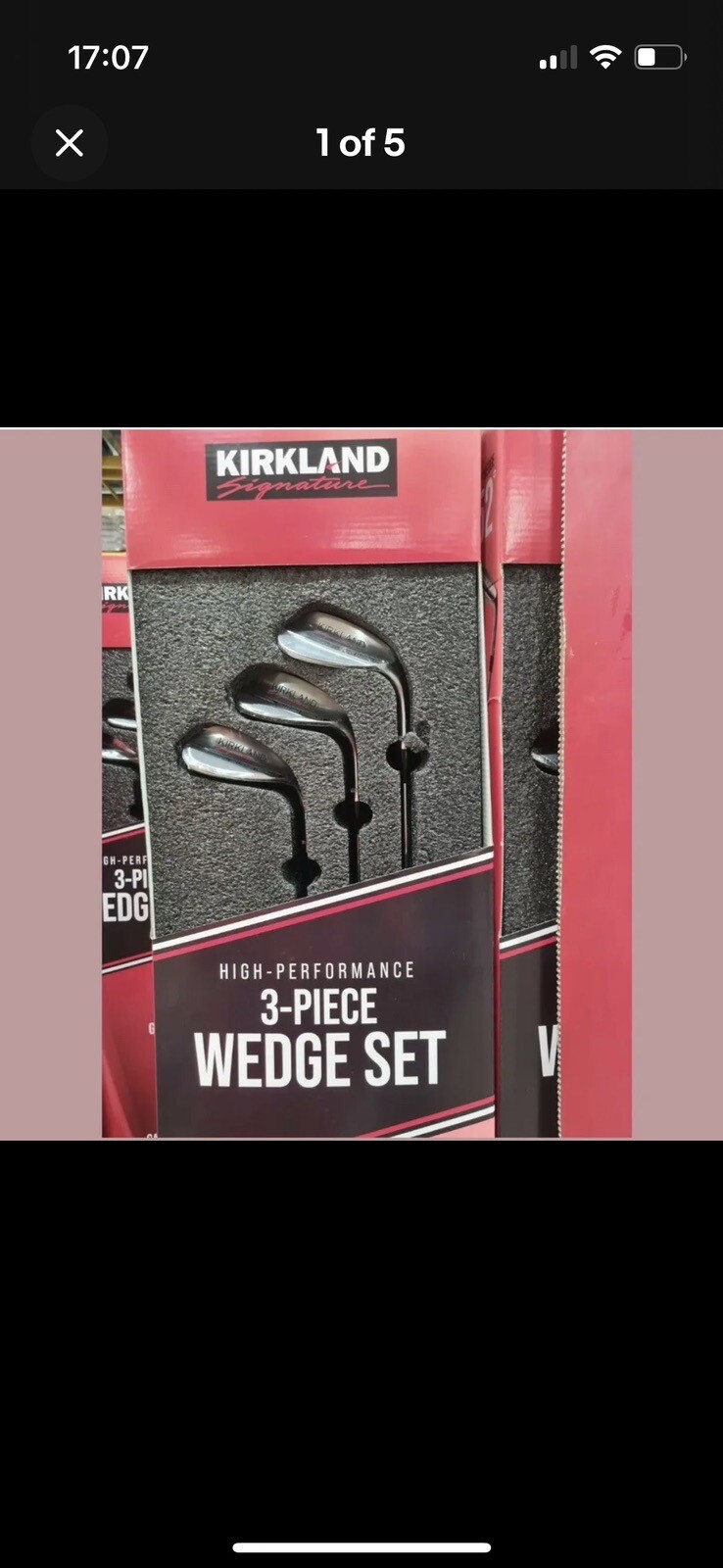 Kirkland Signature 3 Piece Golf Wedge Set for right handed golfer brand