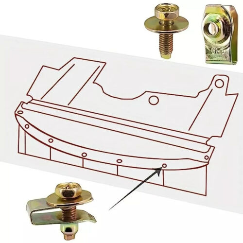 Kit de fijación de coche de 20 piezas pernos duraderos M6x20 mm, arandelas hexagonales de 10 mm de 17 mm clips de tuerca en U - Imagen 9 de 12