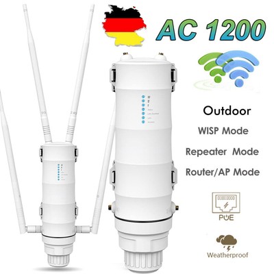 Wavlink AC1200 Outdoor WLAN Repeater Extender Dualband WiFi Long Range Access DE