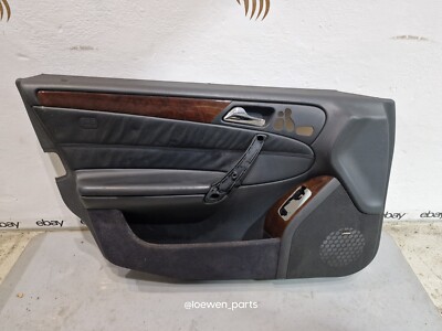 C Klasse W 203 Türpappe vorn links Elegance Leder schwarz Wurzelholz Lumaro