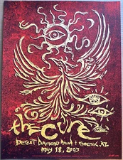 FIRST EDITION THE CURE POSTER Desert Diamond Phoenix AZ 2023 Screen Print #/800