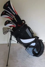 New Tall Mens Golf Set Complete with Stand Bag Right Handed Clubs Regular Flex