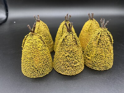 40mm, 3D Printed, Hay Bale Set, 6pc  PAINTED