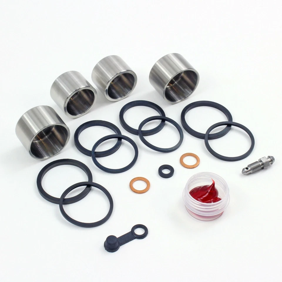 Brake Caliper Seal+SS Piston Kit for 2005-2008 Suzuki GSXR1000 GSXR 1000 Front - Image 3 of 3