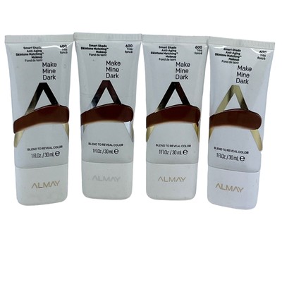 Almay Smart Shade AntiAging Skintone Matching Makeup Make Mine Dark 600 Lot Of 4