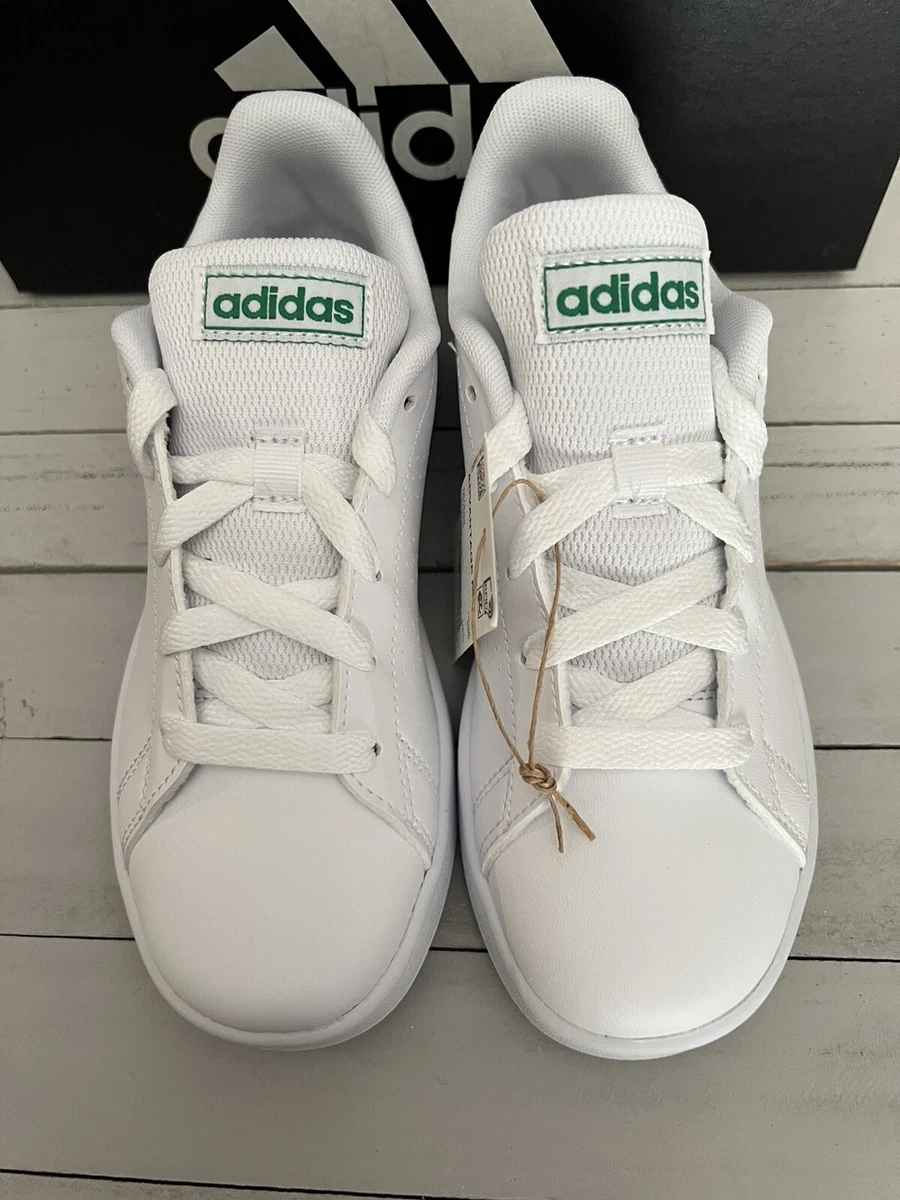 Adidas Advantage K Junior Kids Youth Size White/Green eBay