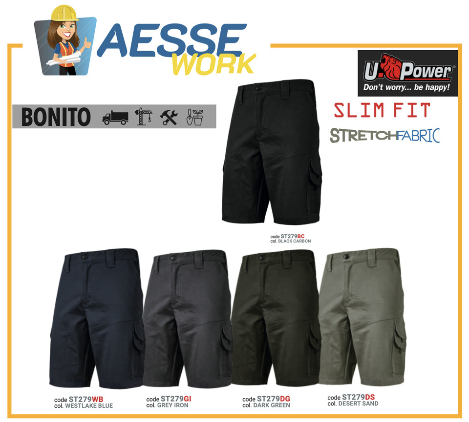 UPOWER Pantalón Bermuda De Trabajo U-POWER Bonito