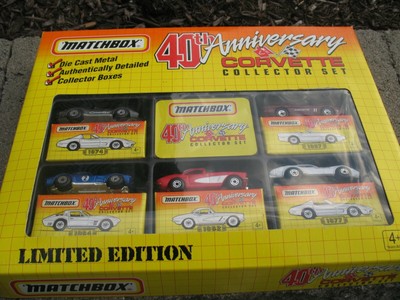matchbox 40th anniversary corvette collector set