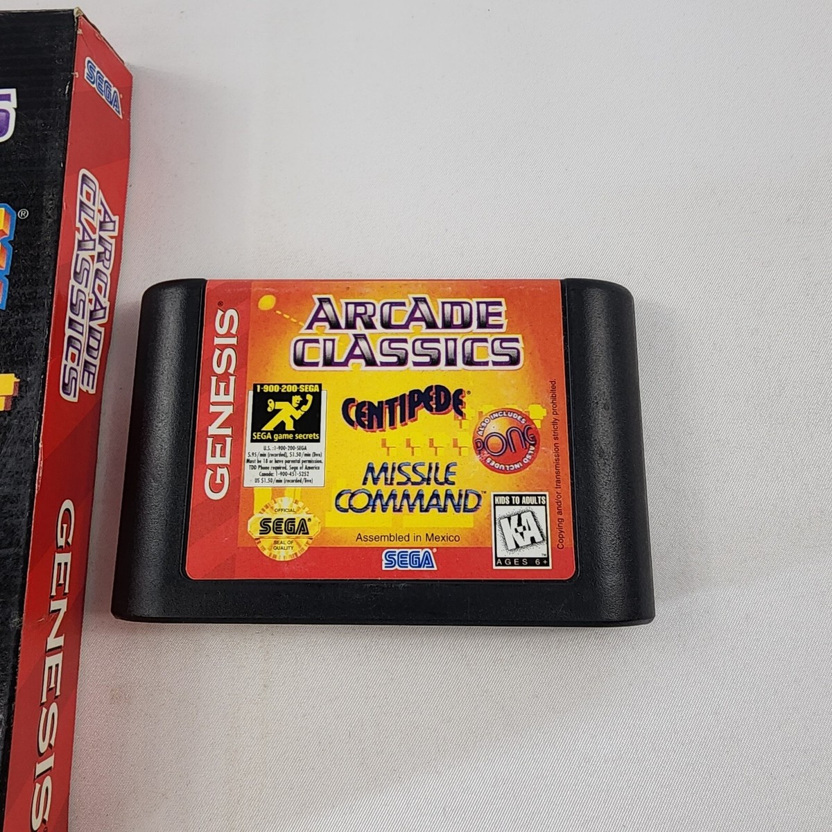 Arcade Classics (Sega Genesis 1996) Centipede/Missile Command/Pong
