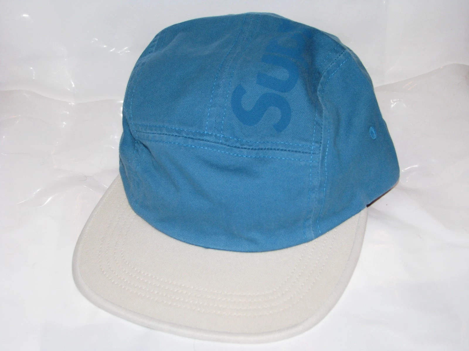 SUPREME 2 Tone Twill Top Panel Camp Hat Cap BRIGHT ROYAL NEW! S/S 2017