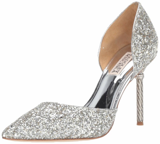 badgley mischka vogue iii glitter pumps