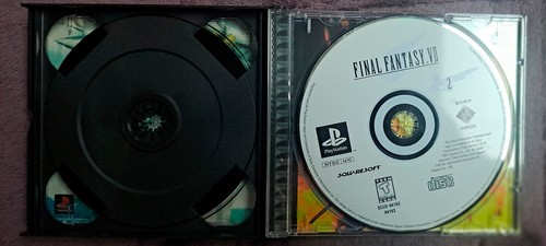 Final Fantasy VII 7 PS1 PlayStation 1 CIB Complete Black Label Misprint - Picture 4 of 10