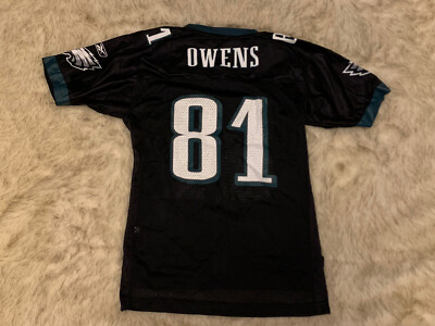 81 Terrell Owens Philadelphia Eagles Black NFL Jersey (Youth Large